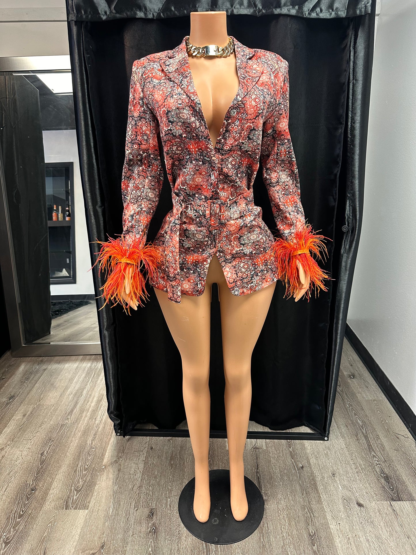 “Fine Feathers” Blazer/Dress