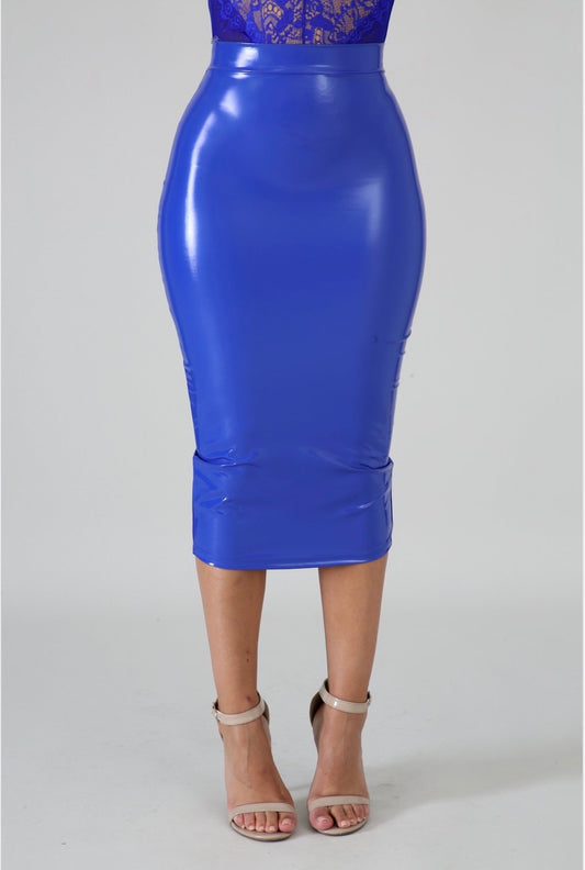 Latex Pencil Skirt