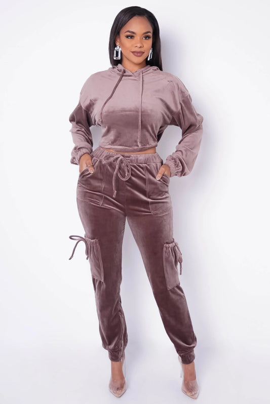 Velour Pants Set